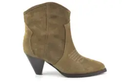 Toral enkellaarzen hak bruin suede