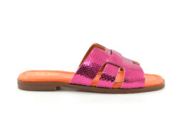 Red-Rag slippers metallic fuchsia