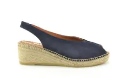 Viguera espadrilles blauw suede
