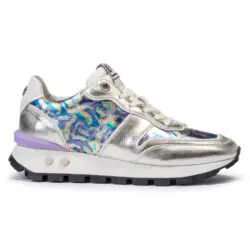 Floris van Bommel lage sneakers zilver multi