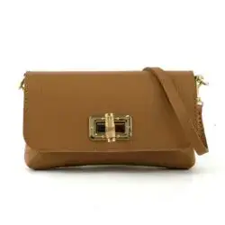 Marlon schoudertasje cognac leer