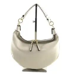 Marlon schoudertas creme leer