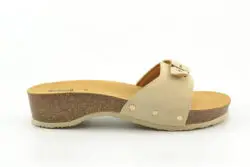 Scholl beige suede slippers