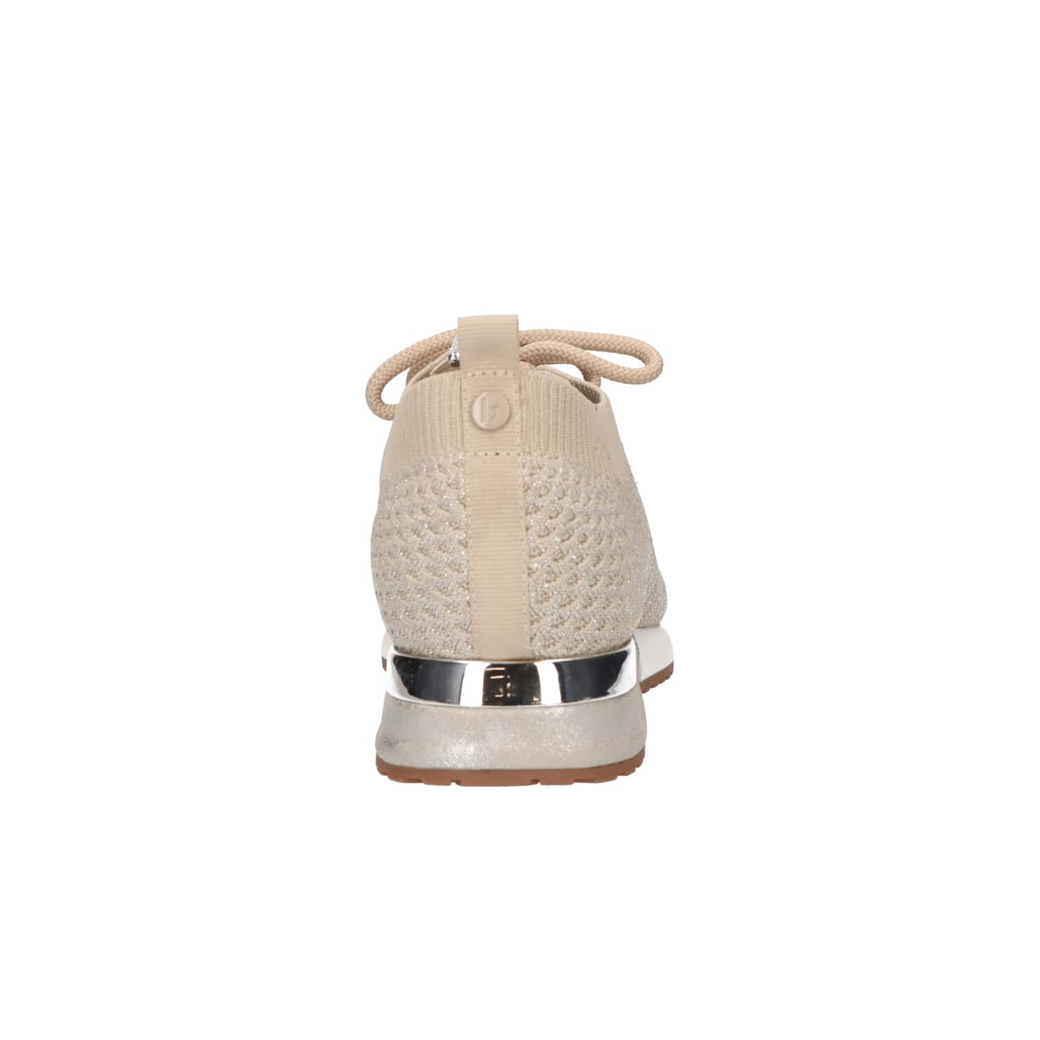 La Strada knitted sneakers beige-zilver Zweerts Schoenen