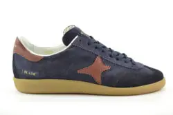 AMA Brand luxe blauw suede sneakers