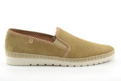 Verbenas espadrilles lichtbruin suede