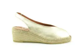 Viguera espadrilles goud leer