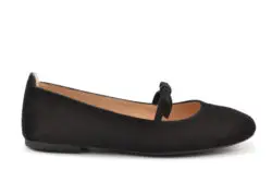 Unisa zwarte ballerina's suede