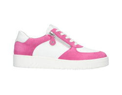Waldlaufer lage sneakers wit-fuchsia/rits
