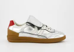 Coolway zilveren sneakers leer