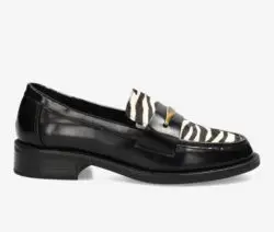 Mexx loafers zwart-zebra