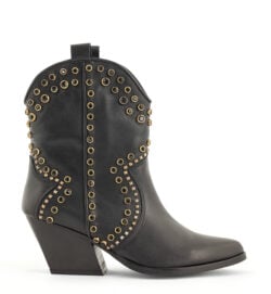 Babouche westernlaarzen zwart studs