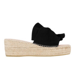Manebi slippers sleehak Hamptons zwart