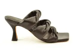 Toral dames slippers hak TL-Twisted zwart