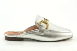 Bibi Lou slippers zilver leer