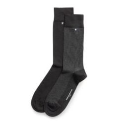 Floris van Bommel herensokken zwart 2-pack