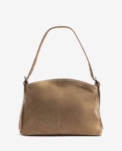 Unisa bruin suede schoudertas
