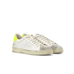 Moa Concept witte sneakers met neon geel