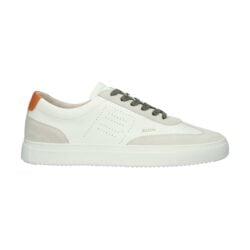 Blackstone sneakers wit-oranje leer