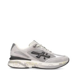 Premiata luxe sneakers grijs-zwart