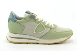 Philippe Model grijze sneakers met groen