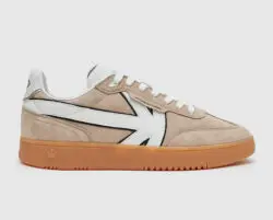 Kaotiko beige suede retro-sneakers