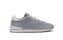 Hoff blauwe suede sneakers