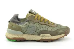 Satorisan groene sneakers perfo