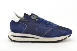 Philippe Model blauwe sneakers suede