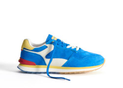 Hoff blauw suede sneakers