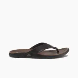 Reef teenslippers donkerbruin leer