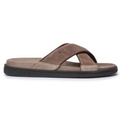 van Bommel slippers taupe suede