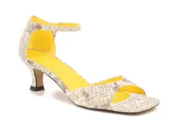 Toral Pums beige snake-print leer