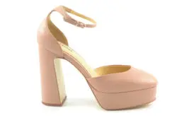 Lola Cruz pumps plateau nude leer