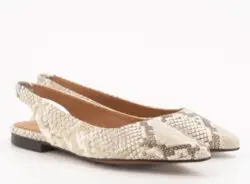 Toral ballerina sneake-print leer