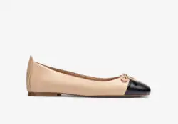 Unisa ballerina's skin/black leer