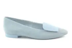 Paul Green ballerina lichtblauw suede