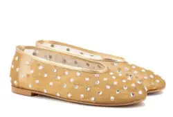 Toral goudkleurige ballerina met strass