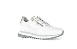 Gabor wit leren sneakers met rits