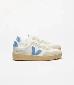 Veja V90 sneakers wit-lichtblauw