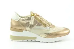 DL Sport goudkleurige sneakers met rits