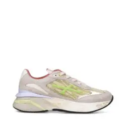 Premiata luxe sneakers beige-groen