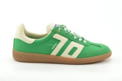 Back70 groene sneakers met creme