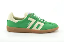 Back70 groene sneakers met creme