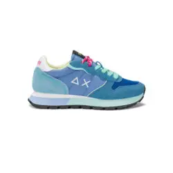 Sun68 blauwe sneakers met groen
