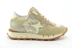 AMA luxe sneakers beige-glitters