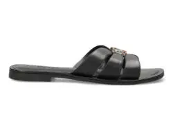 Mexx slippers zwart leer