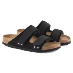 Birkenstock voetbed slippers zwart