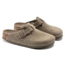 Birkenstock slippers khaki suede