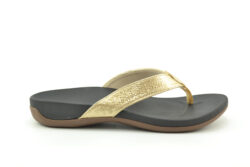 Raffas teenslippers goud glitter